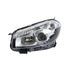 Proiettore sinistro mod. h7+h7 elettrico senza motore, compatibile con NISSAN QASHQAI + 2 dal 01/2010 al 12/2013