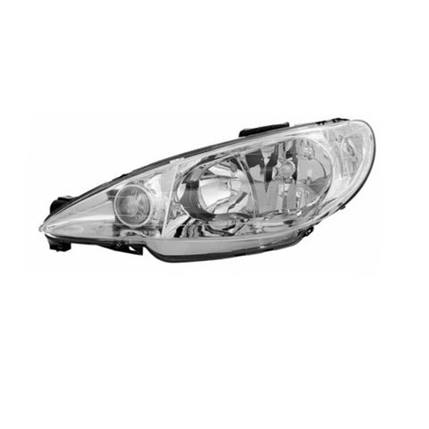 Proiettore sinistro mod. h7+h7 elettrico, PEUGEOT 206 dal 08/1998 al 12/2009