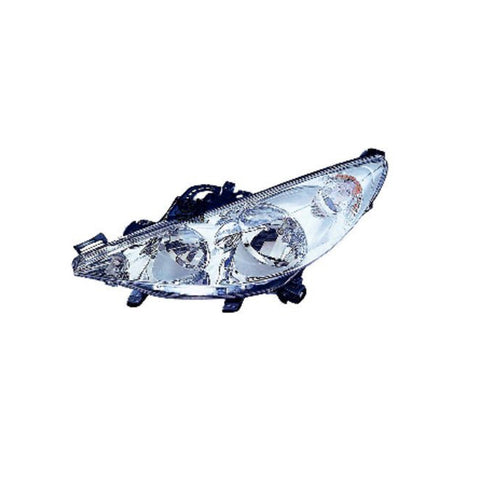 Proiettore sinistro modello h7+h1 elettrico con motore, PEUGEOT 207 dal 06/2009 al 01/2012