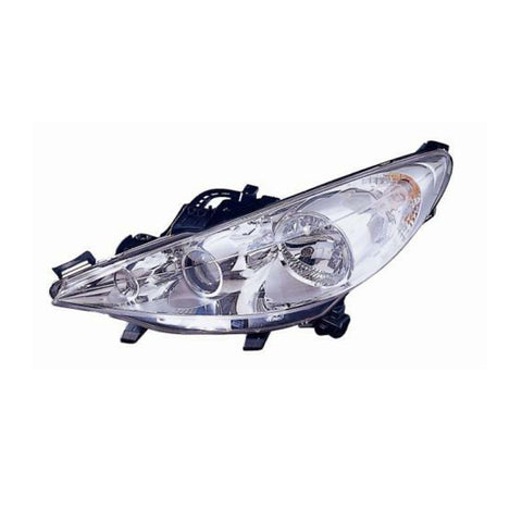 Proiettore sinistro modello h1+h7+h7 elettrico con motore, PEUGEOT 207 dal 06/2009 al 01/2012