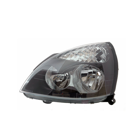 Proiettore sinistro mod. h7+h1 elettrico senza motore nero, RENAULT CLIO dal 05/2001 al 08/2005