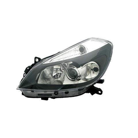 Proiettore sx mod. h7+h7+h1 elettrico fondo nero mod. sport, RENAULT CLIO dal 09/2005 al 08/2009