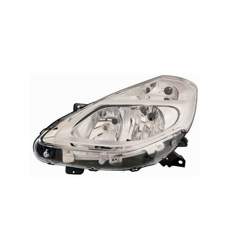 Proiettore sinistro mod. h7+h7 elettrico senza motore cromato, RENAULT CLIO dal 09/2009 al 09/2012