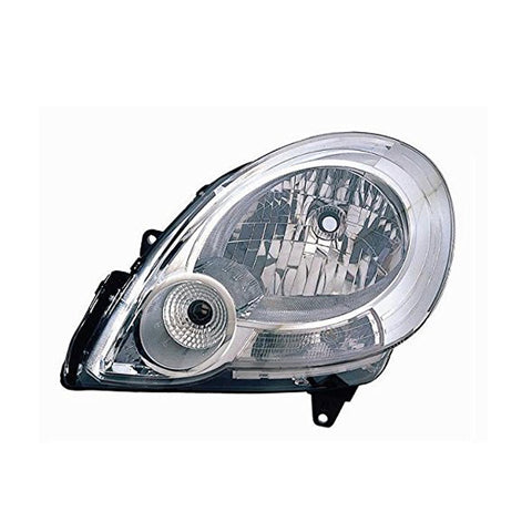 Proiettore sinistro mod. h4 elettrico senza motore, RENAULT KANGOO dal 09/2007 al 12/2012