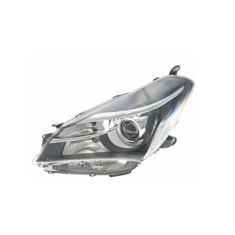 Proiettore sx hir 2 lenticolare predisp. reg. elettr. parab.nera, TOYOTA YARIS dal 07/2014 al 12/201