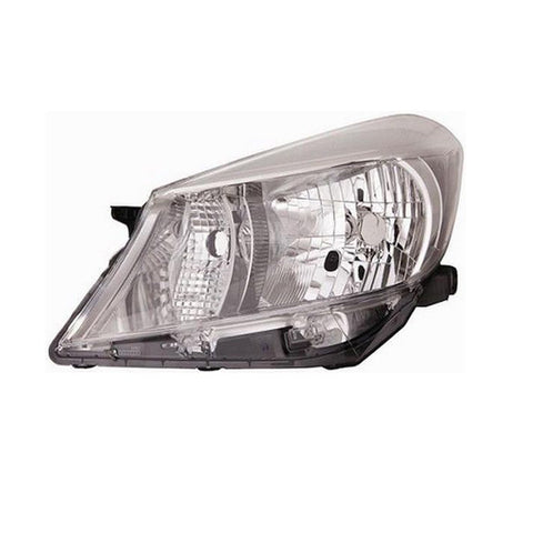 Proiettore sinistro mod. h4 elettrico senza motore cromato, TOYOTA YARIS dal 09/2011 al 06/2014