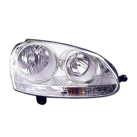 Proiettore sx h7+h7 elett. c/motore cromato, VOLKSWAGEN GOLF dal 08/2003 al 08/2008