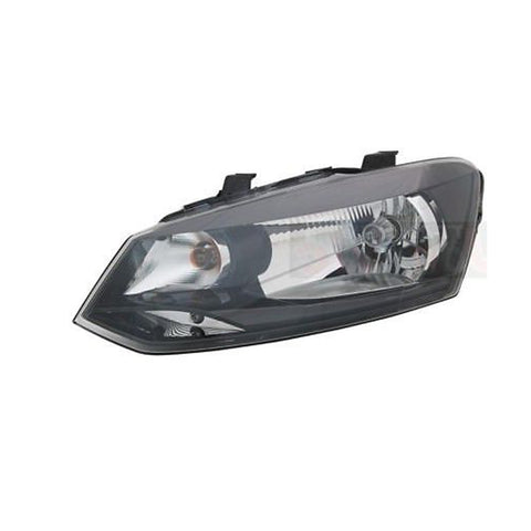 Proiettore sinistro mod. h4 elettrico senza motore, VOLKSWAGEN POLO dal 09/2009 al 04/2014