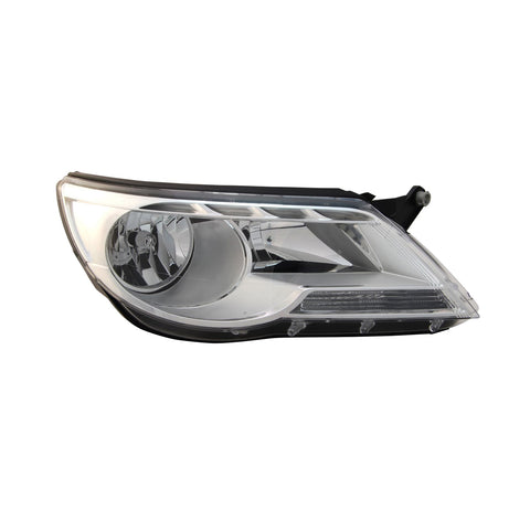 Proiettore sinistro mod. h7+h7 elettrico con motore, VOLKSWAGEN TIGUAN dal 09/2007 al 12/2008