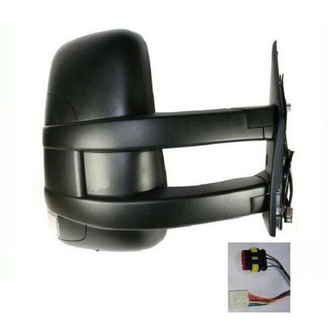 Retrovisore dx elettrico termico braccio lungo,fanale,calotta nera,FIAT DAILY dal 01/2011 al 12/2013