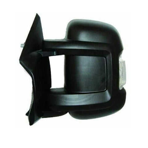 Retrovisore sx manuale nero, fanale, sonda braccio corto 8 cm, FIAT DUCATO dal 08/2006 al 06/2014