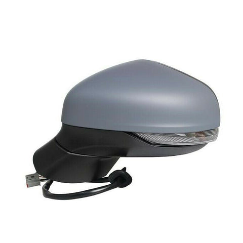 Retrovisore elettrico sinistro termico calotta da verniciare, 6 PIN, FORD FIESTA dal 01/2017