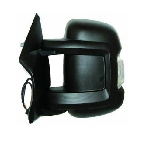 Retrovisore sx elettrico termico nero,fanale, braccio corto 8 cm, PEUGEOT BOXER dal 01/06 al 11/14