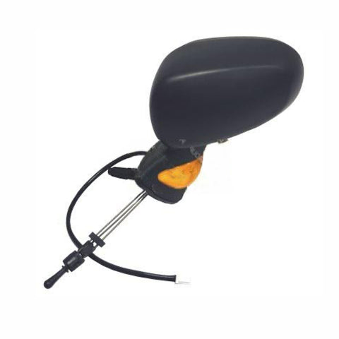 Retrovisore sinistro a cavi nero con fanale asferico 4h2p, RENAULT MODUS dal 09/2004 al 12/2007