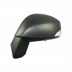 Retrovisore sinistro elettrico nero termico con fanale asferico 9 pins, compatibile con RENAULT SCENIC-GRAND SCENIC dal 02/2012 al 02/2013