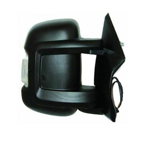 Retrovisore dx elettrico termico nero con fanale, braccio corto 8 cm, FIAT DUCATO dal 08/06 al 06/14