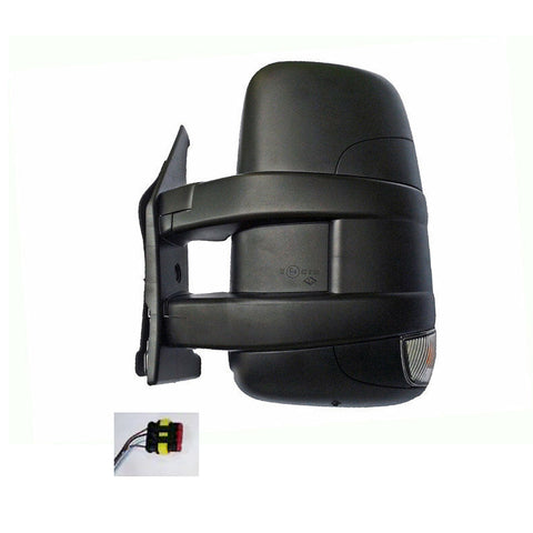 Retrovisore sx manuale braccio corto,fanale con calotta nera, FIAT DAILY dal 01/2011 al 12/2013