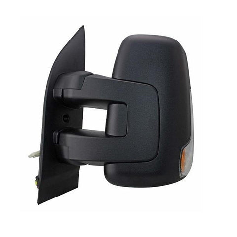 Retrovisore sinistro manuale nero braccio corto con fanale convesso/cromato, FIAT DAILY dal 01/2014