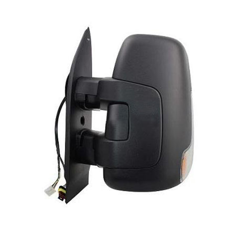 Retrovisore sx elettrico termico con sonda, fanale braccio corto nero, 9 PIN, FIAT DAILY dal 01/2014