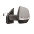 Retrovisore sinistro a cavi primerizzato con fanale mod. cargo, compatibile con FIAT DOBLO' dal 09/2009 al 12/2014