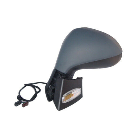 Retrovisore sinistro elettrico termico primerizzato con fanale, PEUGEOT 207 dal 06/2009 al 01/2012