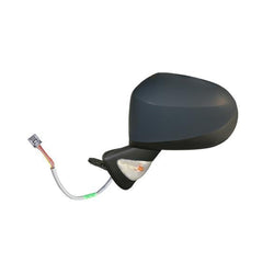 Retrovisore sinistro elettrico termico con fanale ribaltabile primer, compatibile con RENAULT MODUS/GRAND MODUS dal 01/2008