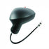 Retrovisore sinistro a cavi nero convesso/cromato, compatibile con SEAT IBIZA dal 07/2008 al 12/2011