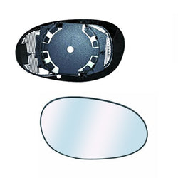 Piastra specchio destra convessa termica, compatibile con MERCEDES SMART FORTWO dal 08/1998 al 04/2002