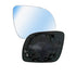 Piastra specchio destro convessa termica piccola cromata, compatibile con SEAT IBIZA dal 03/2006 al 06/2008
