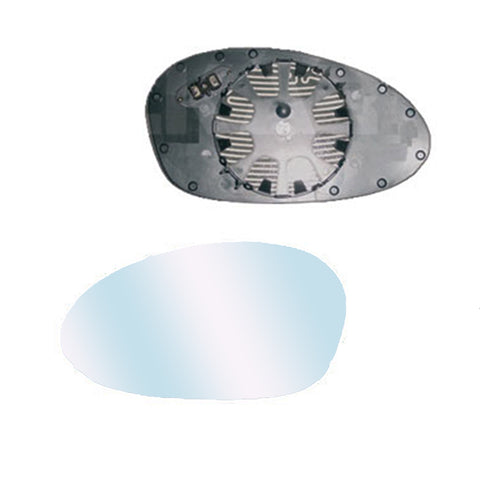 Piastra specchio sinistro asferica termica blu, BMW 1 SERIE dal 05/2007 al 01/2011