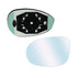 Piastra specchio sx asferico termico blu, compatibile con LANCIA DELTA dal 09/2008 al 12/2014