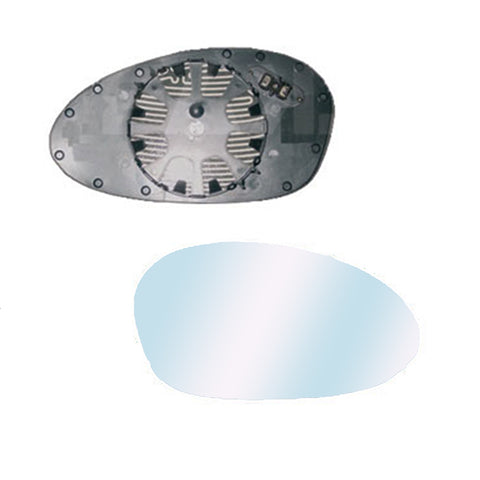 Piastra specchio destro convessa termica blu, BMW 1 SERIE dal 08/2004 al 04/2007