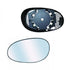 Piastra specchio sinistra piatta termica, compatibile con MERCEDES SMART FORTWO dal 05/2002 al 02/2007
