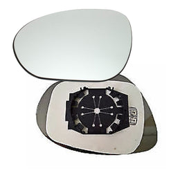 Piastra specchio sinistra convessa termica cromata, compatibile con NISSAN JUKE dal 01/2011 al 03/2014