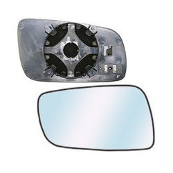Piastra specchio sinistro asferica termica grande cromata, compatibile con SEAT IBIZA-CORDOBA dal 09/1999 al 05/2002