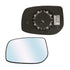 Piastra specchio sinistra convessa termica cromata, compatibile con TOYOTA AURIS dal 03/2010 al 12/2012
